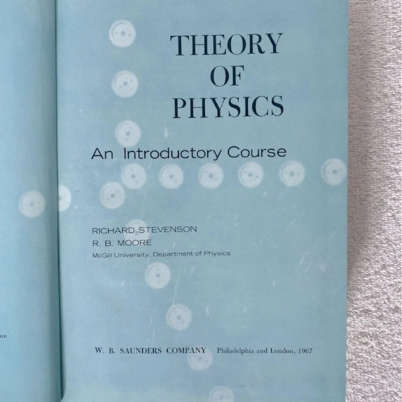 Vintage Theory Of Physics And Introductory Course Text Book - Picture 2 of 13